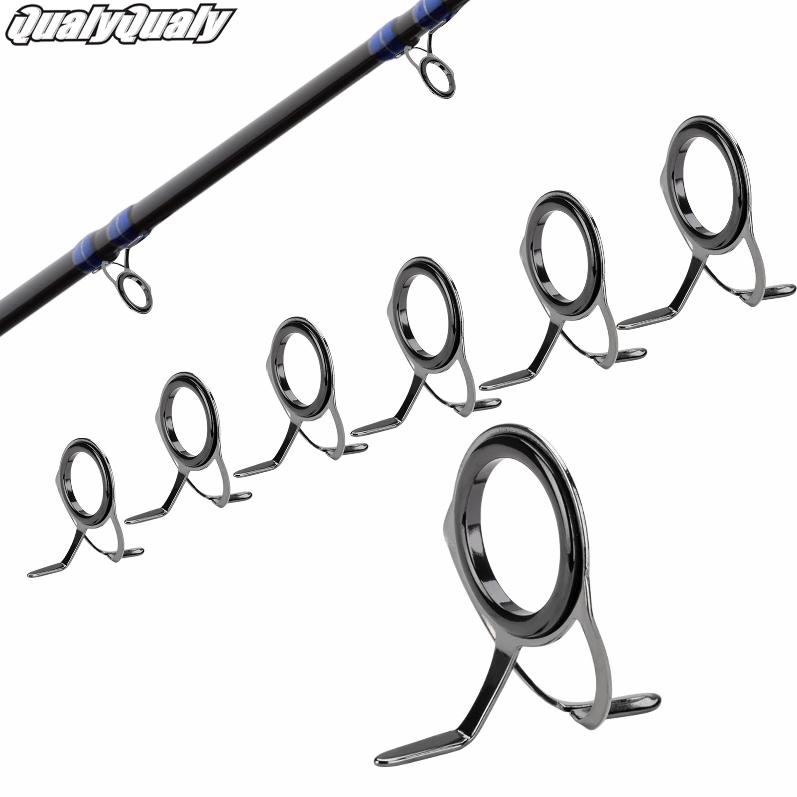 Fishing Rod Casting - 7pcs Fishing Rod Guides Repair Kit