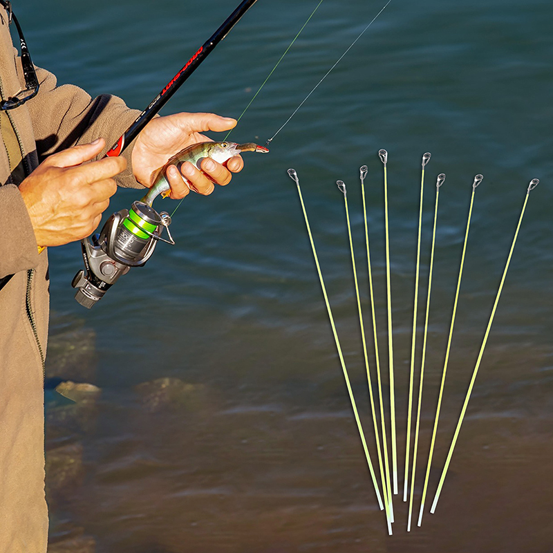 Fishing Rod Repair Kit - 5Pcs 42CM Boat/Raft Rod Tip Spare