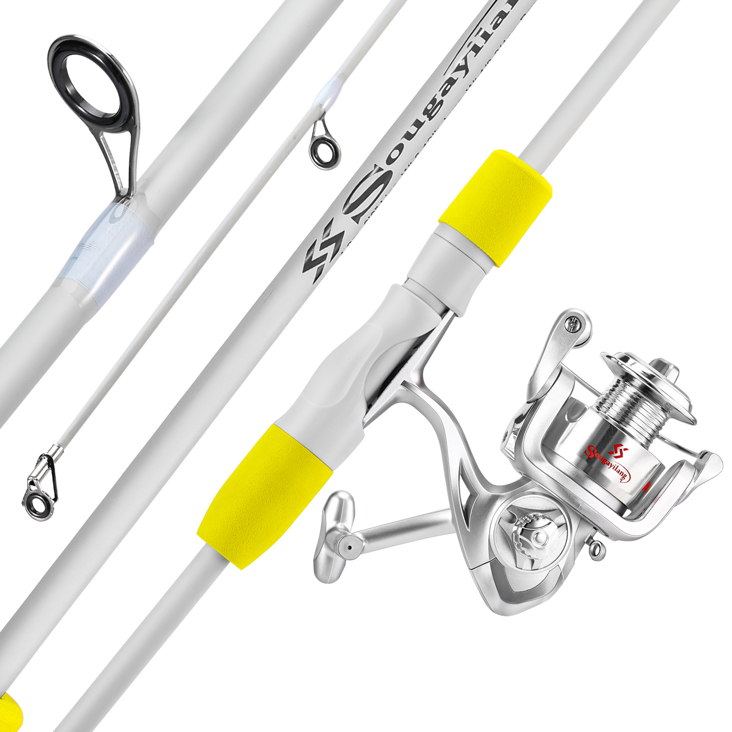 Fishing Rod Combo - Sougayilang 2section Spinning Fishing Rod and