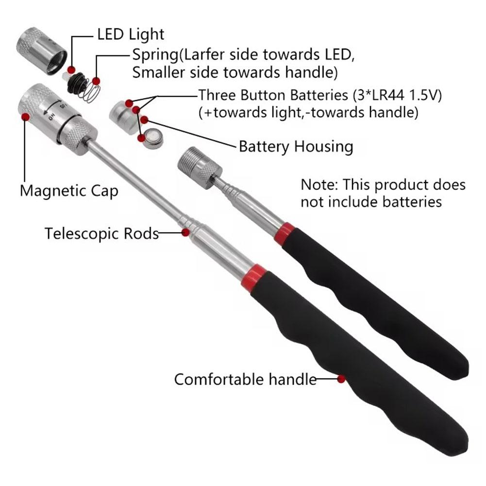 Telescopic Magnetic Pen with L - Fishing Rod Travel 评论和价格