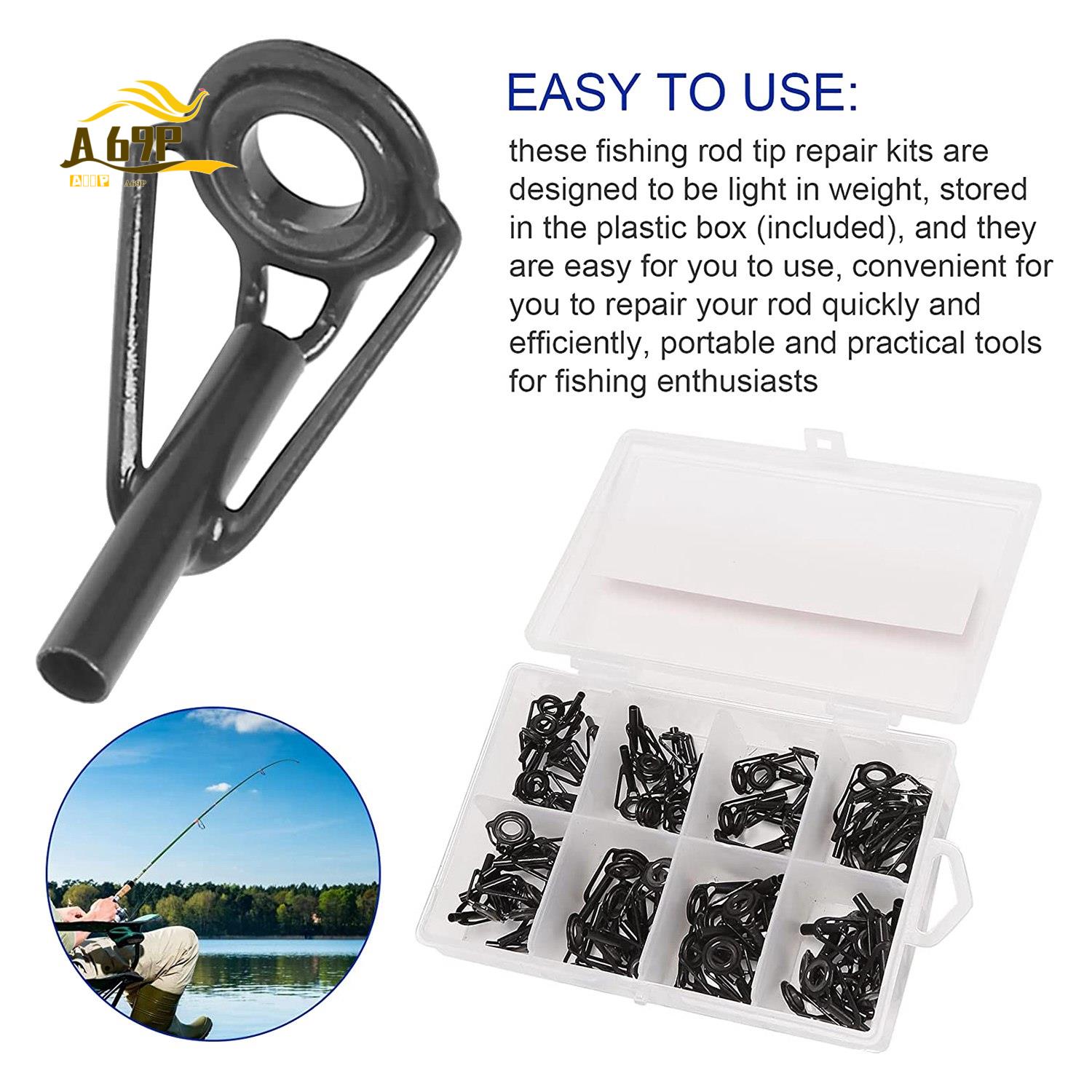 A69P-80 Pieces Fishing Rod Tip - Fishing Rod Tip Replacement 评论和价格