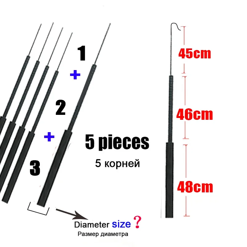 4.1mm-6.4mm 5 pieces Fishing r - Fishing Rod Tip Replacement 评论和价格