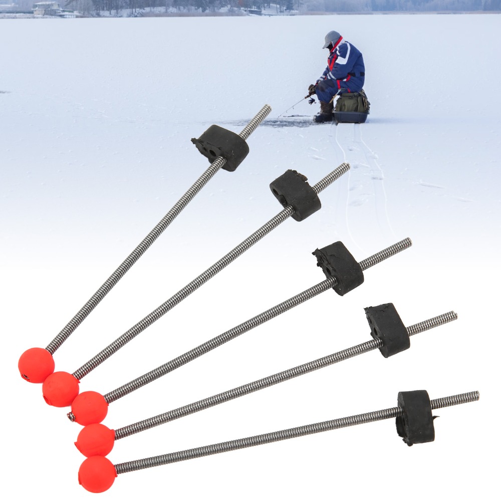 5PCS Durable Stainless Steel I - Fishing Rod Ice 评论和价格