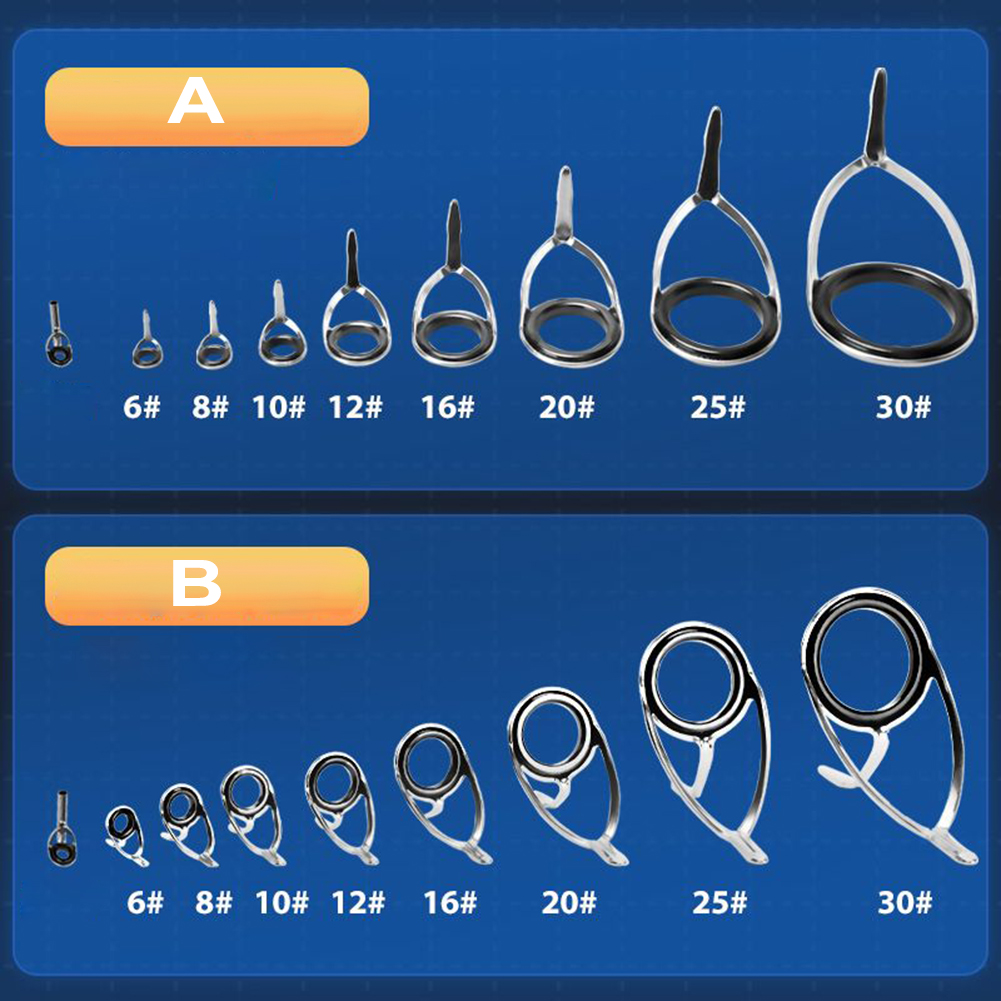 9 Pcs Fishing Rod  Guide Ceram - Fishing Rod Repair Kit 评论和价格
