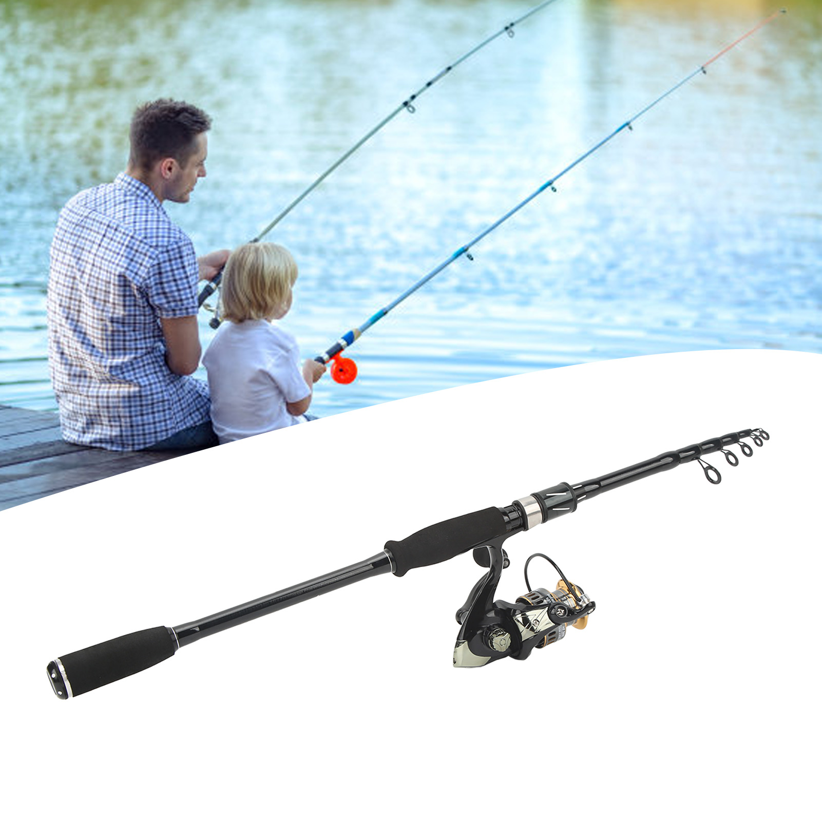 Lure Fishing Rod and Reel Comb - Fishing Rod Carbon Fiber 评论和价格